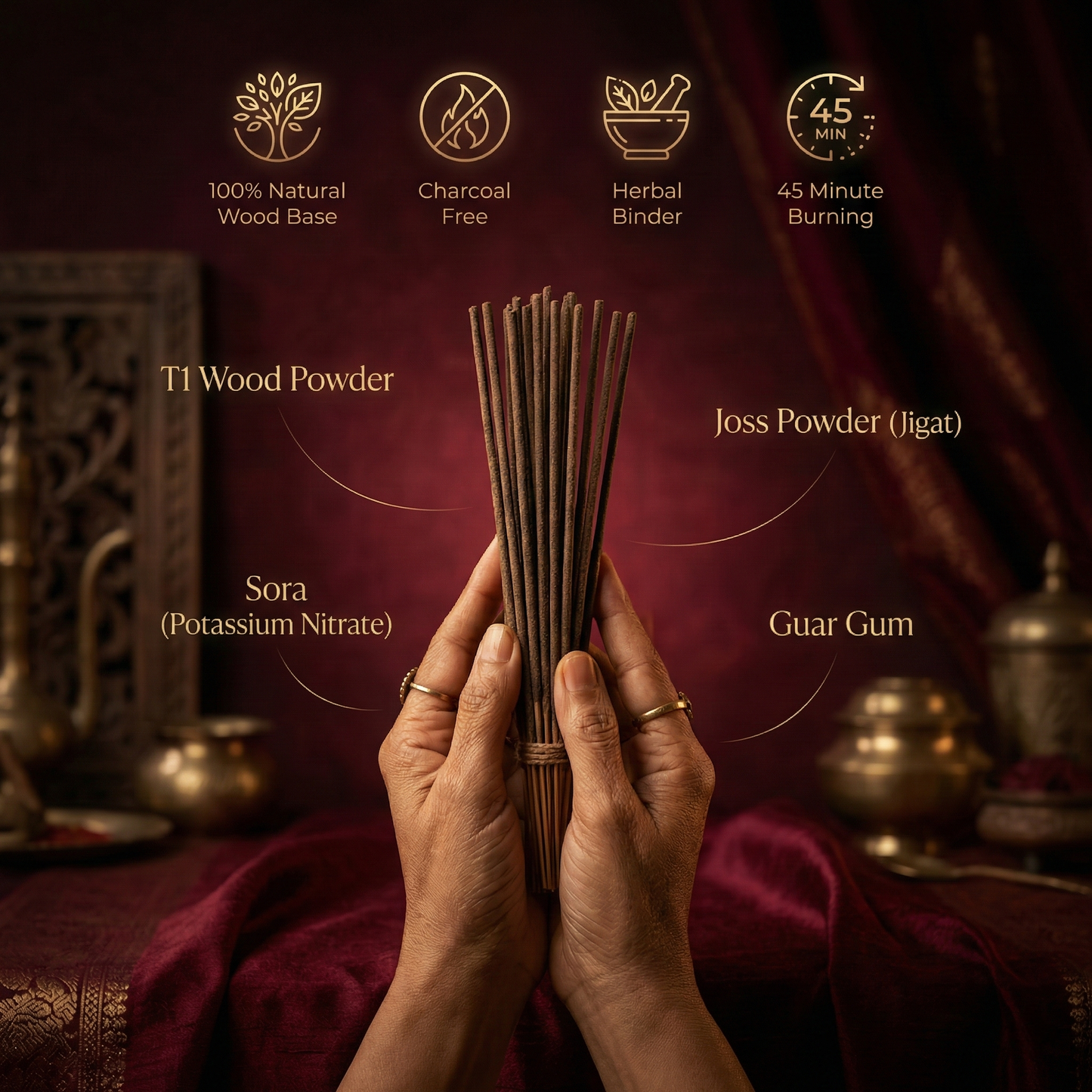 Yashodaye Mega Purity Combo - 6 Boxes Pack (2 Rose + 2 Sandalwood + 2 Lavender)